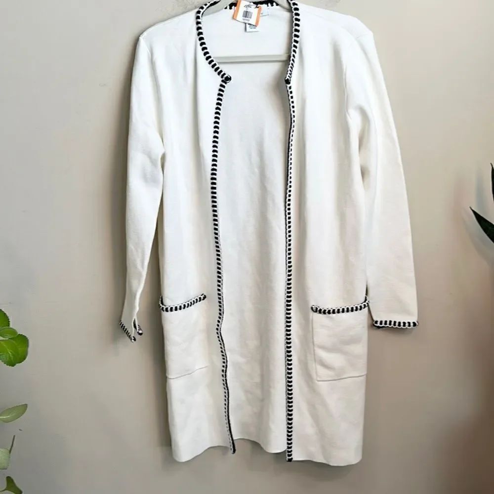 Magaschoni Long Line Open-front Cardigan S